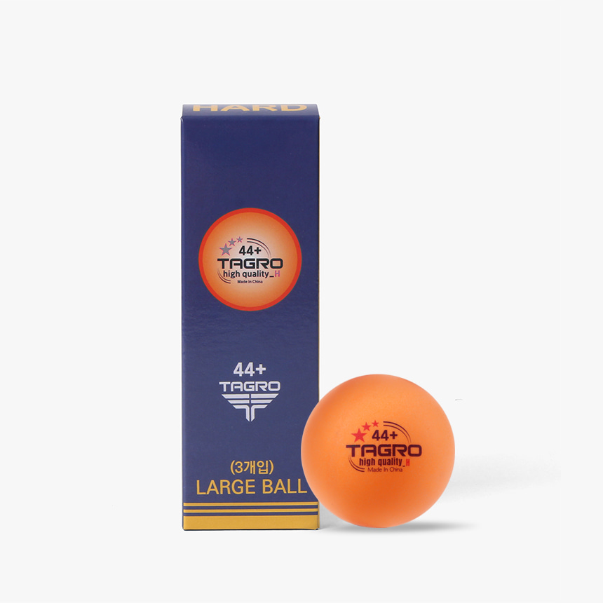 타그로 경기용 ABS 44+ 하드 라지볼 (3입) /오렌지볼 탁구공 시합구